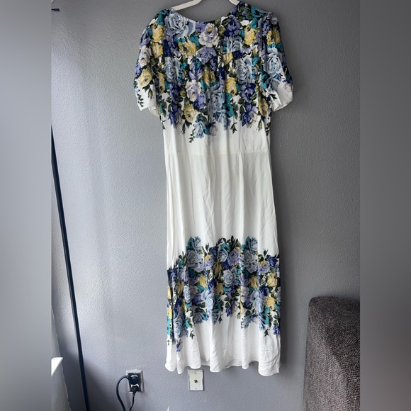Free People Ivory Floral Dress size L - Picture 7 of 7